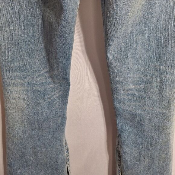 Lucky Brand Womens Flare Jeans Country Western Boho Distressed Slits Size 0 - Picture 11 of 13